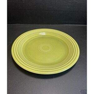 Homer Laughlin Fiesta Turf Green Dinner Plate 1950s 10" Mid-Century Modern MCM